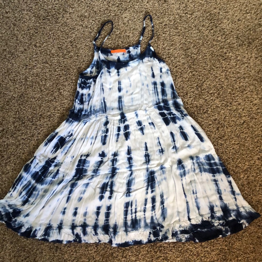 Tie dye beach cover up dress